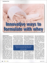 innovative ways to formulate with whey